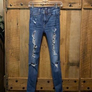 Excellent condition high rise super skinny jeans